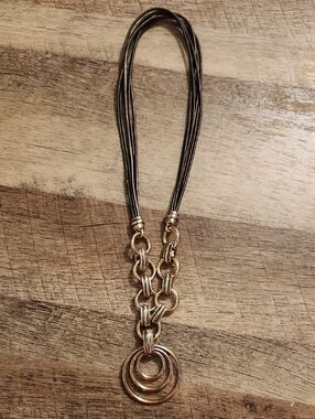 Juicy Couture Gold-Tone Multi-Strand Pendant Necklace